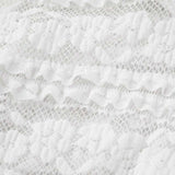 White Strapless Lace Handkerchief Hem Top image 6