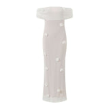 Off-Shoulder Mesh Gown image 2