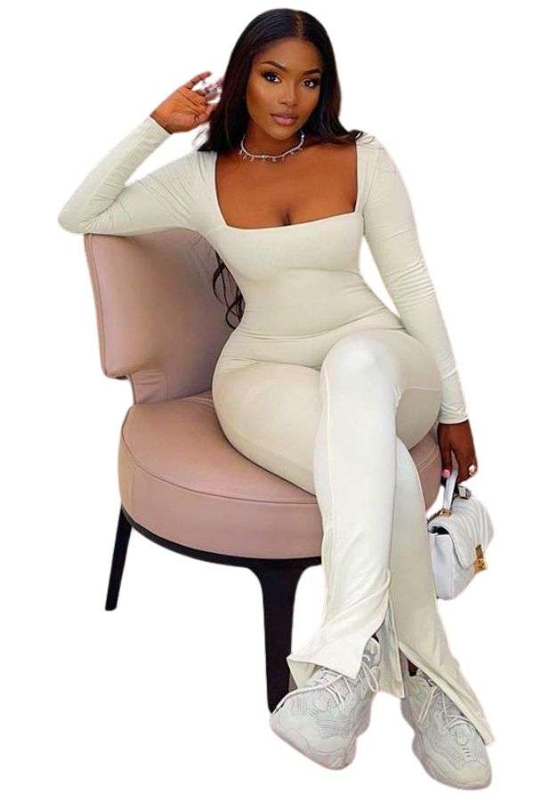 Square Neck Skinny Jumpsuit image 0