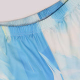 Abstract Print Strapless Top and Wide-Leg Pants image 5