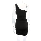 One-Shoulder Cutout Bodycon Mini Dress image 6