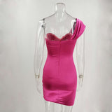 One-Shoulder Bodycon Dress image 2