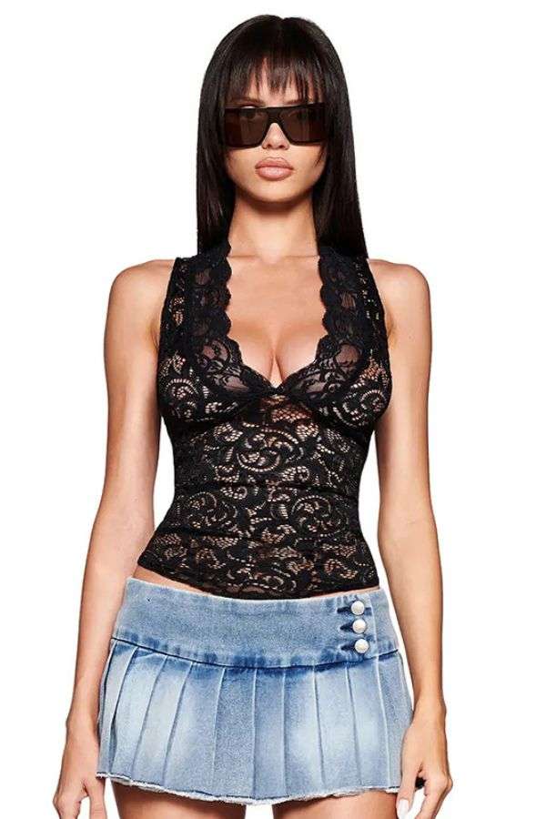 Halter Neck Sleeveless Top image 2