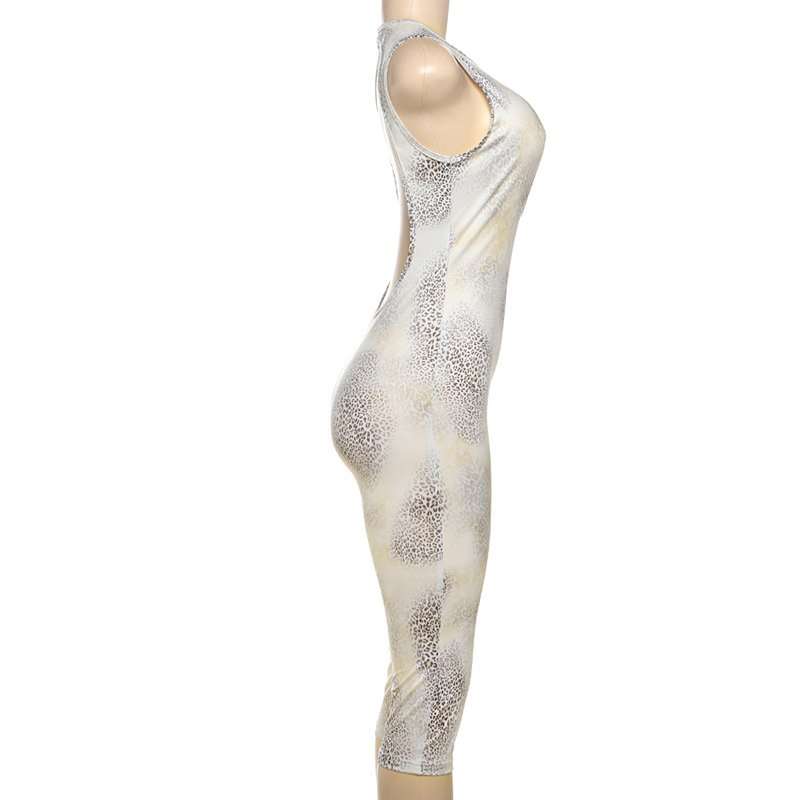 Leopard Print Cutout Jumpsuit image 5