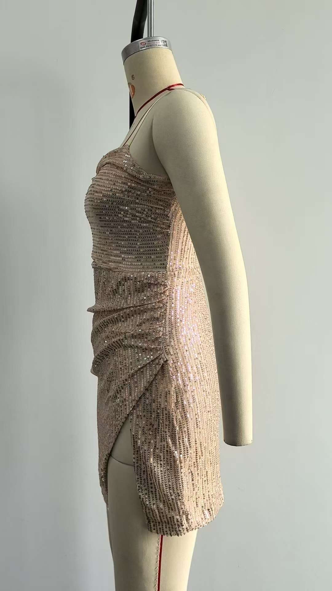 Elegant Sequin Party Dress with Side Slit image 6