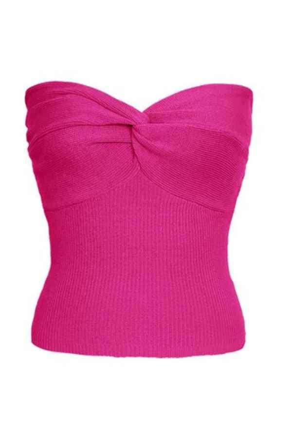 Sexy Solid Color Off Shoulder Knitted Fashion Crop Top image 19