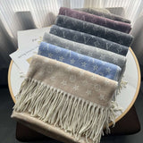 Contrast Monogram print Stole image 6