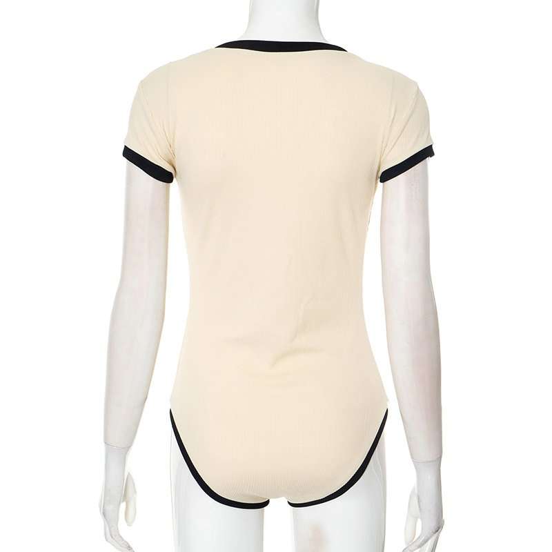 Vintage-Inspired Cap Sleeve Bodysuit image 4