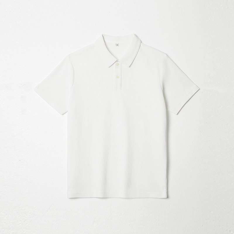 Classic Solid Polo Shirt - XL, White image