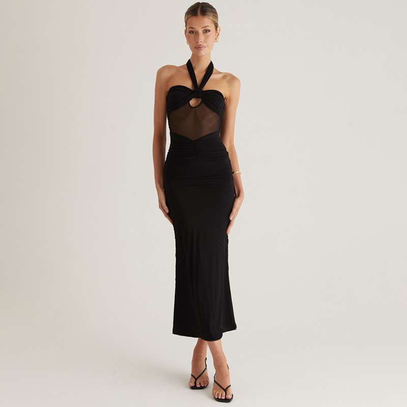 Cut-Out Halter Maxi Dress image 2