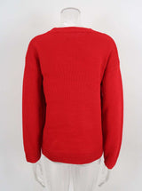 Festive Red Christmas Tree Sweater image 4