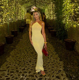 Ribbed Halter Maxi Dress image 1