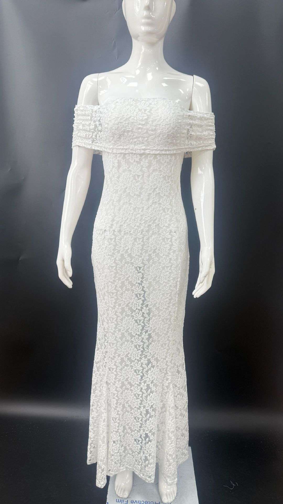 Off-Shoulder Mermaid Gown image 5