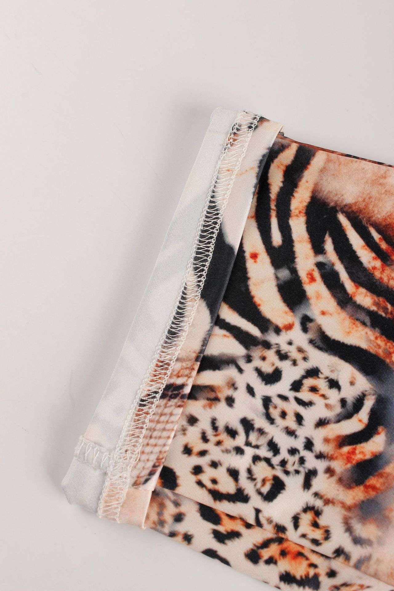 Animal Print Halter Neck Bodycon Jumpsuit image 2