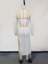 Off-Shoulder Crochet Beach Set image 4