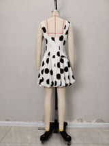 Polka Dot Sleeveless Dress image 3