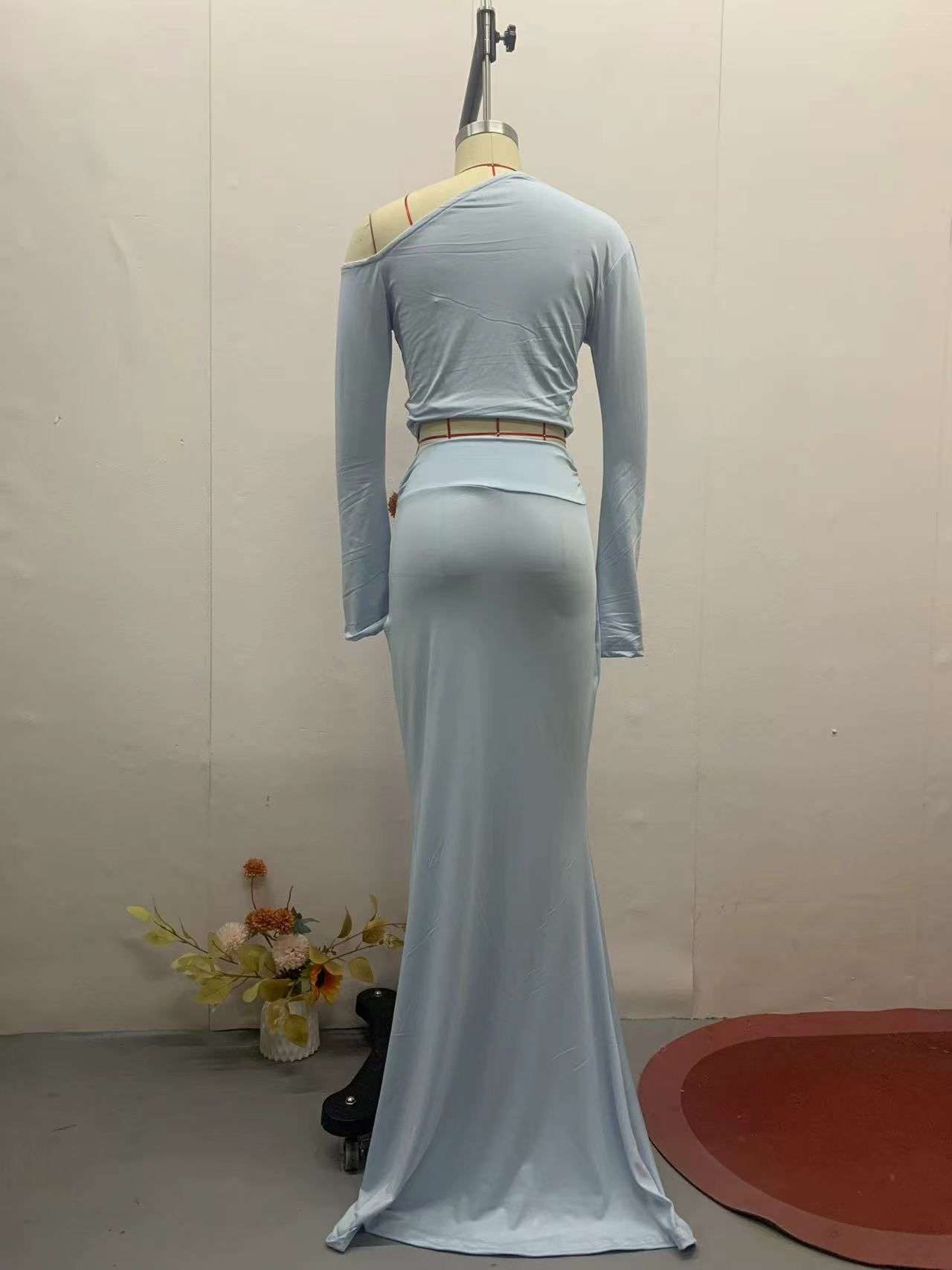 One-Shoulder Evening Gown image 5