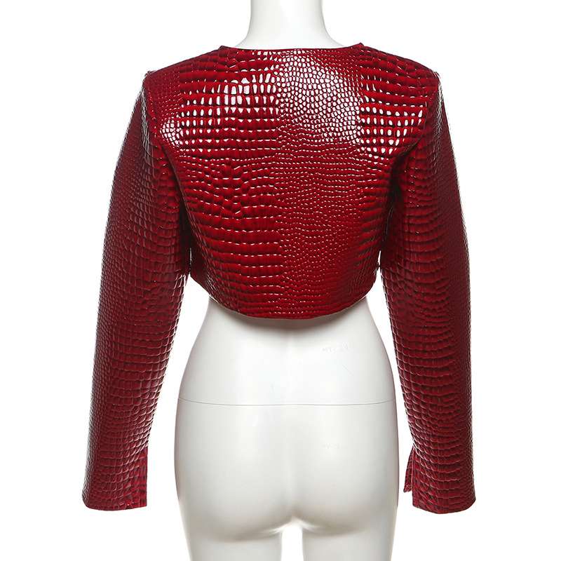 Short Round Neck Jacket image 6