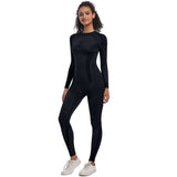 Slim Fit Workout Sports Gym Fitness Yoga Suit - M, Black image