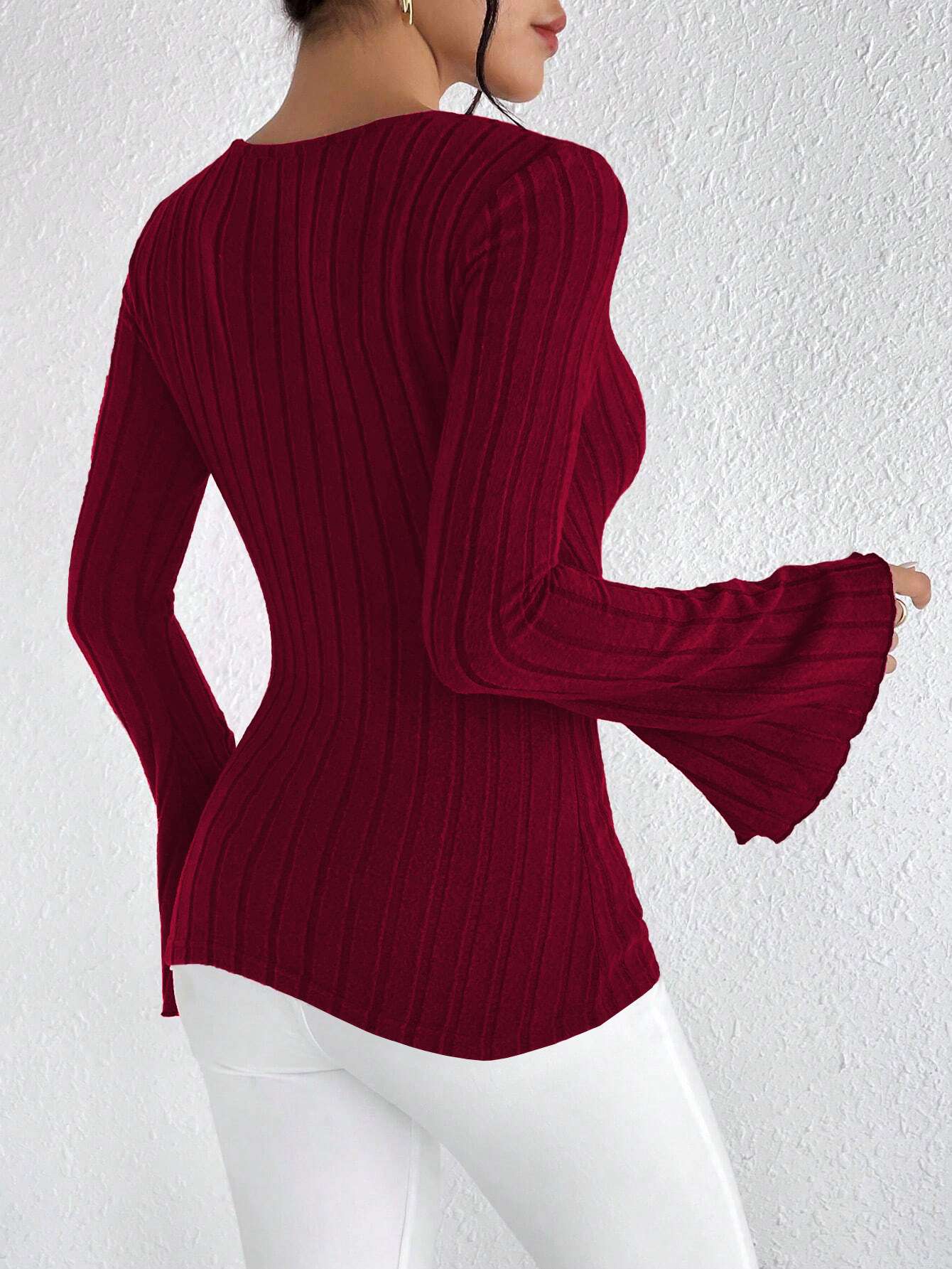 Surplice Neck Wrap Top image 2