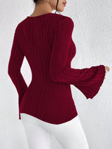 Surplice Neck Wrap Top image 2