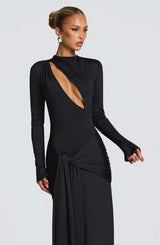Cut-Out Maxi Dress with Long Sleeves image 2