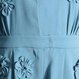 3D Floral Design Collared Romper image 8