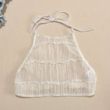 Two Piece Sleeveless Ruffle Top Maxi Skirt image 4