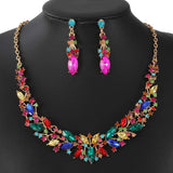 Emerald Statement Necklace with Gold Accents image 5