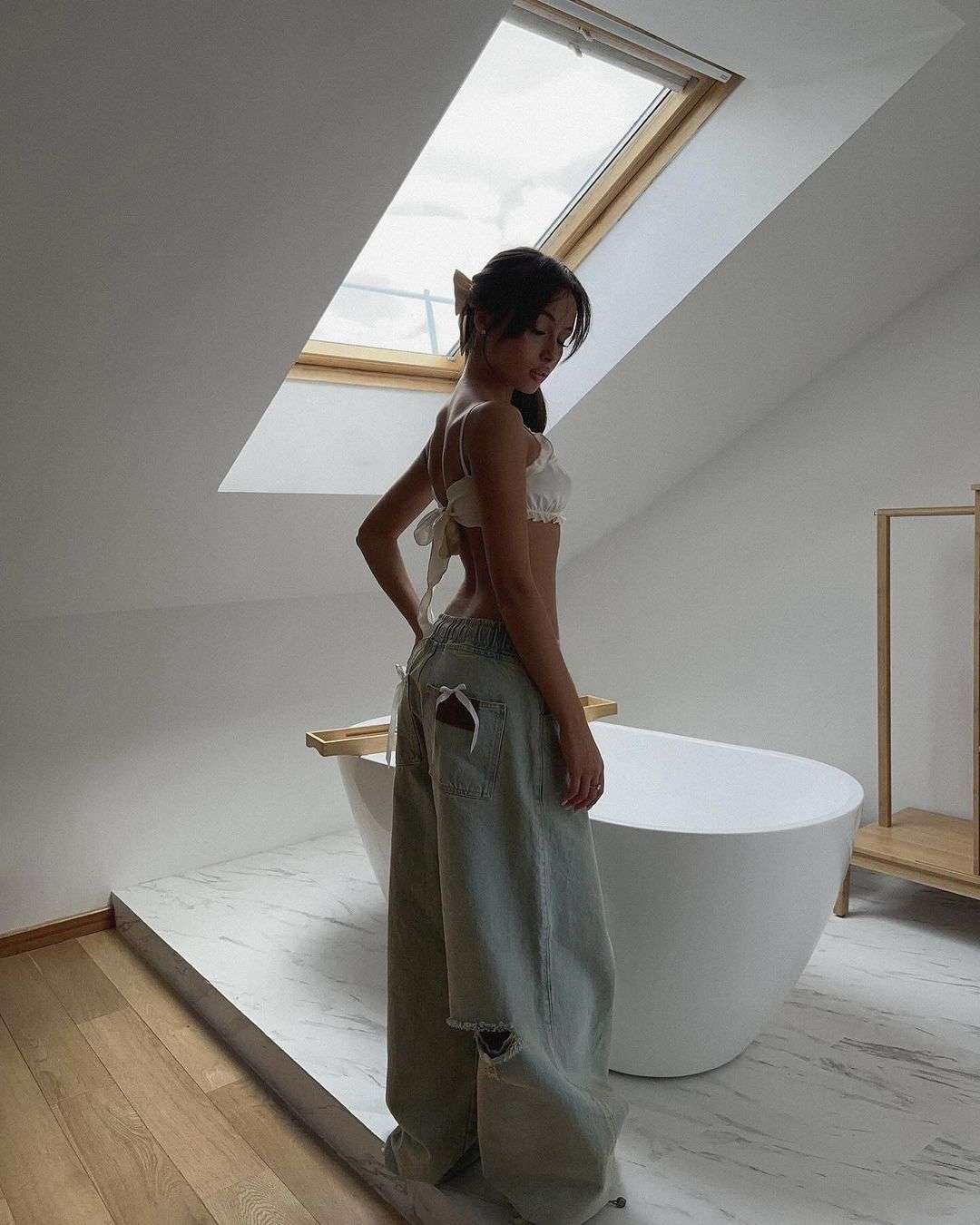 Baggy Pants Ripped Jeans Streetwear image 2