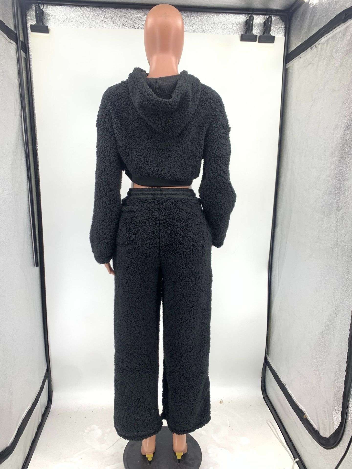 Cozy Fuzzy Hooded Lounge Tracksuit image 6