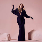 Deep V-Neck Top and Maxi skirt image 0