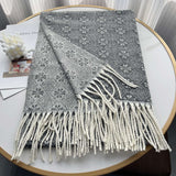 Winter Shawl Oversized Scarf Blanket Wrap image 3