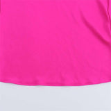 Elegant Hot Pink Asymmetrical Slip Dress image 4