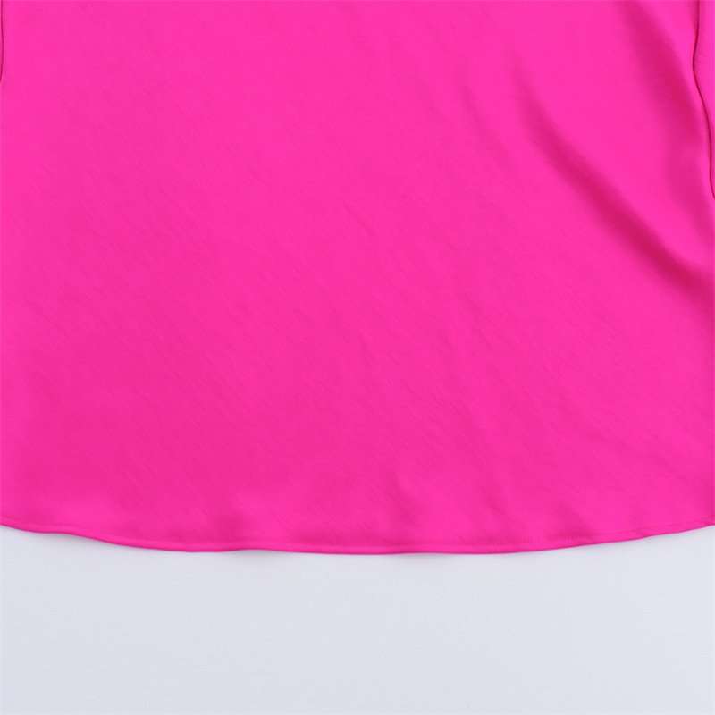 Elegant Hot Pink Asymmetrical Slip Dress image 4