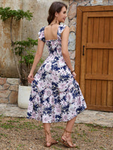 Floral Print Tiered Maxi Dress image 2