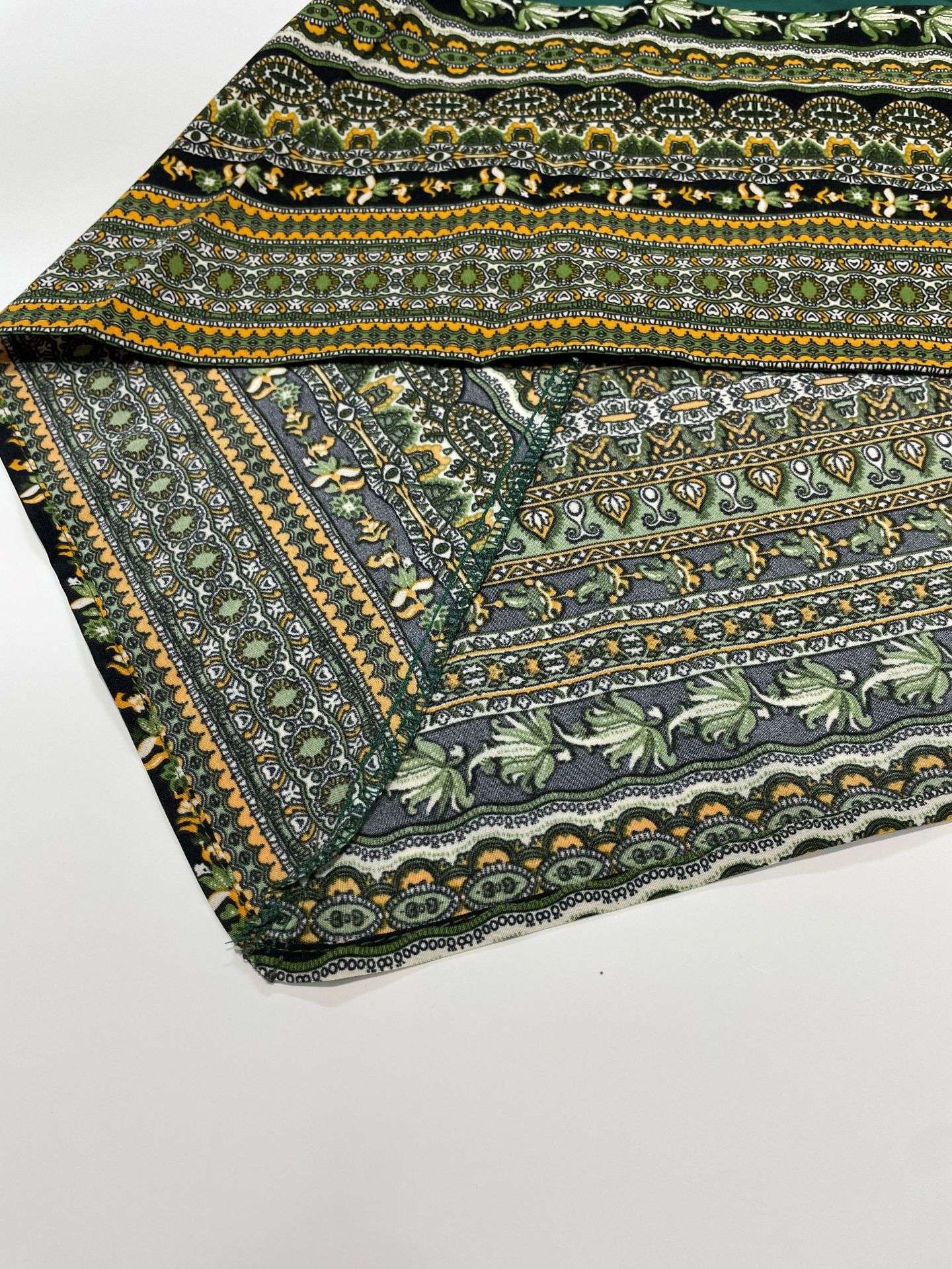 Boho Chic Dress with Colorful Border Hem image 5