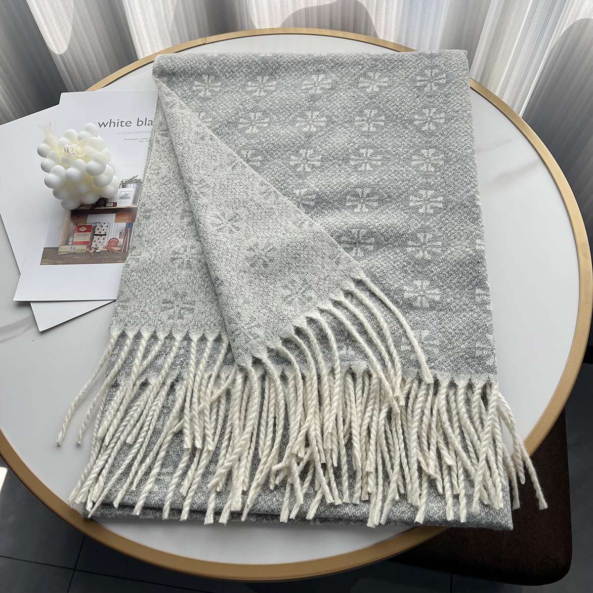 Winter Shawl Oversized Scarf Blanket Wrap image 1