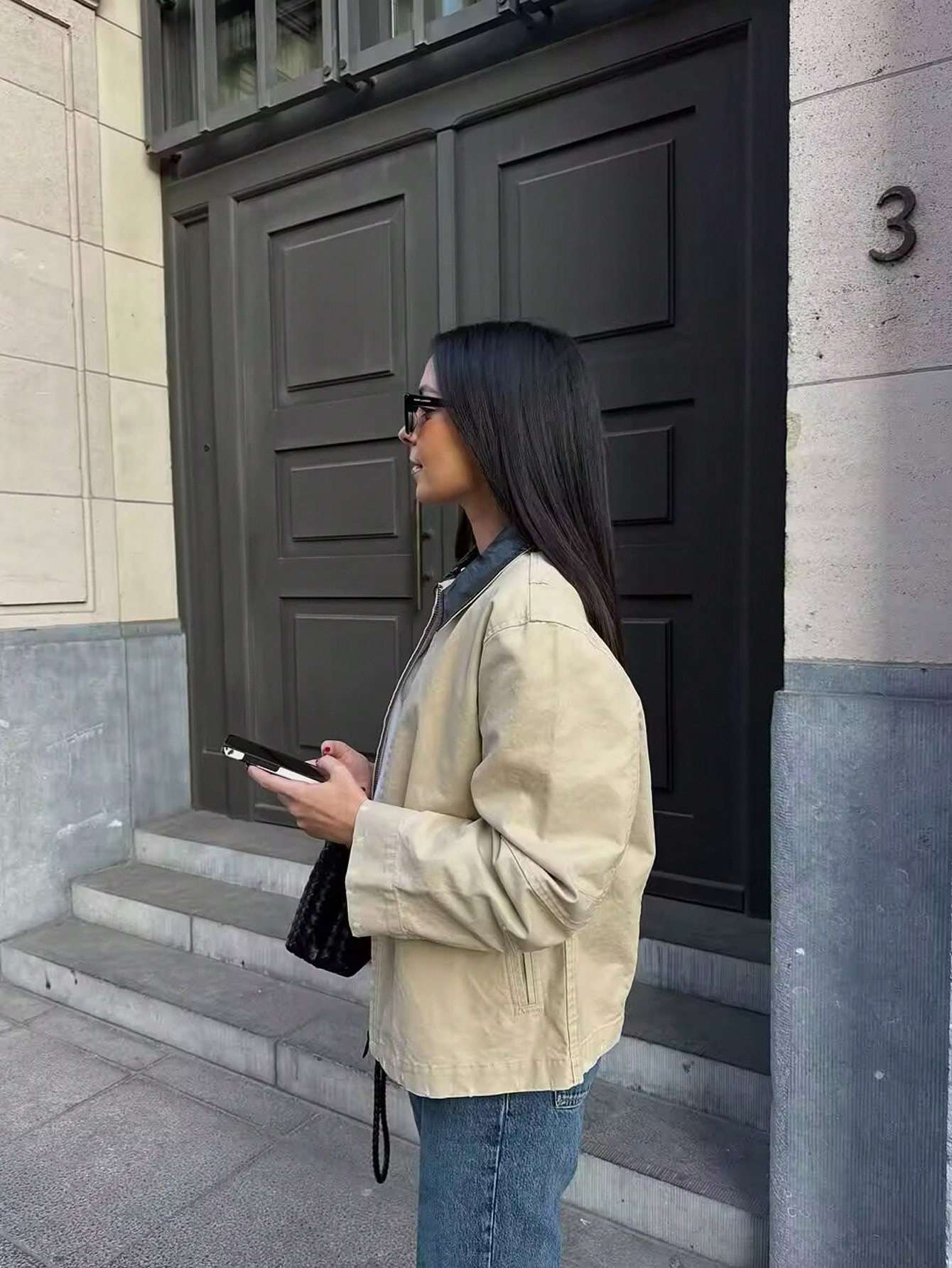 Classic Jacket with Black Collar image 2