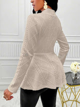 Single Button Textured Jacket image 5