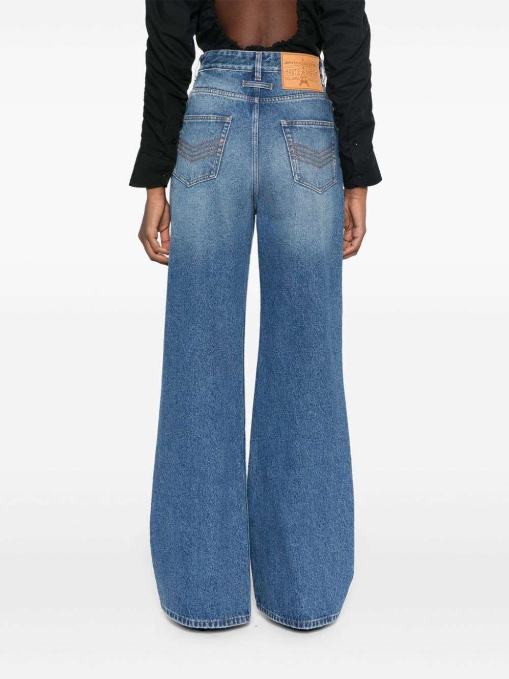 Denim Jean with One Leg Buttons Detail image 2