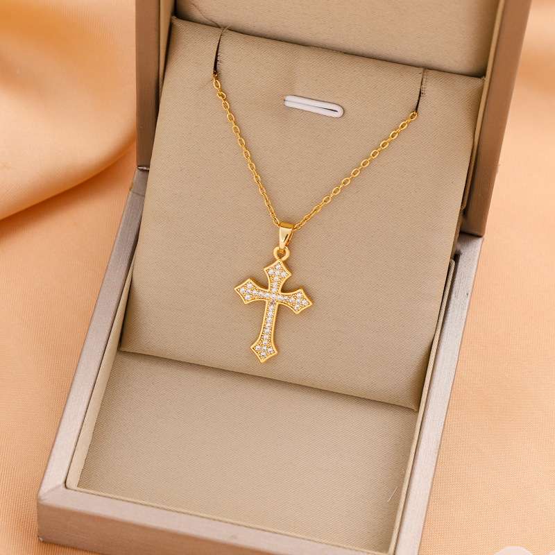 Cross Pendant Necklaces with Embellishments image 2