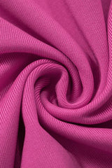 Fuchsia Glam Drape Romper image 7