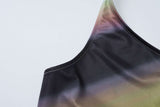 One-Shoulder Gradient Print Two-Piece Set image 3
