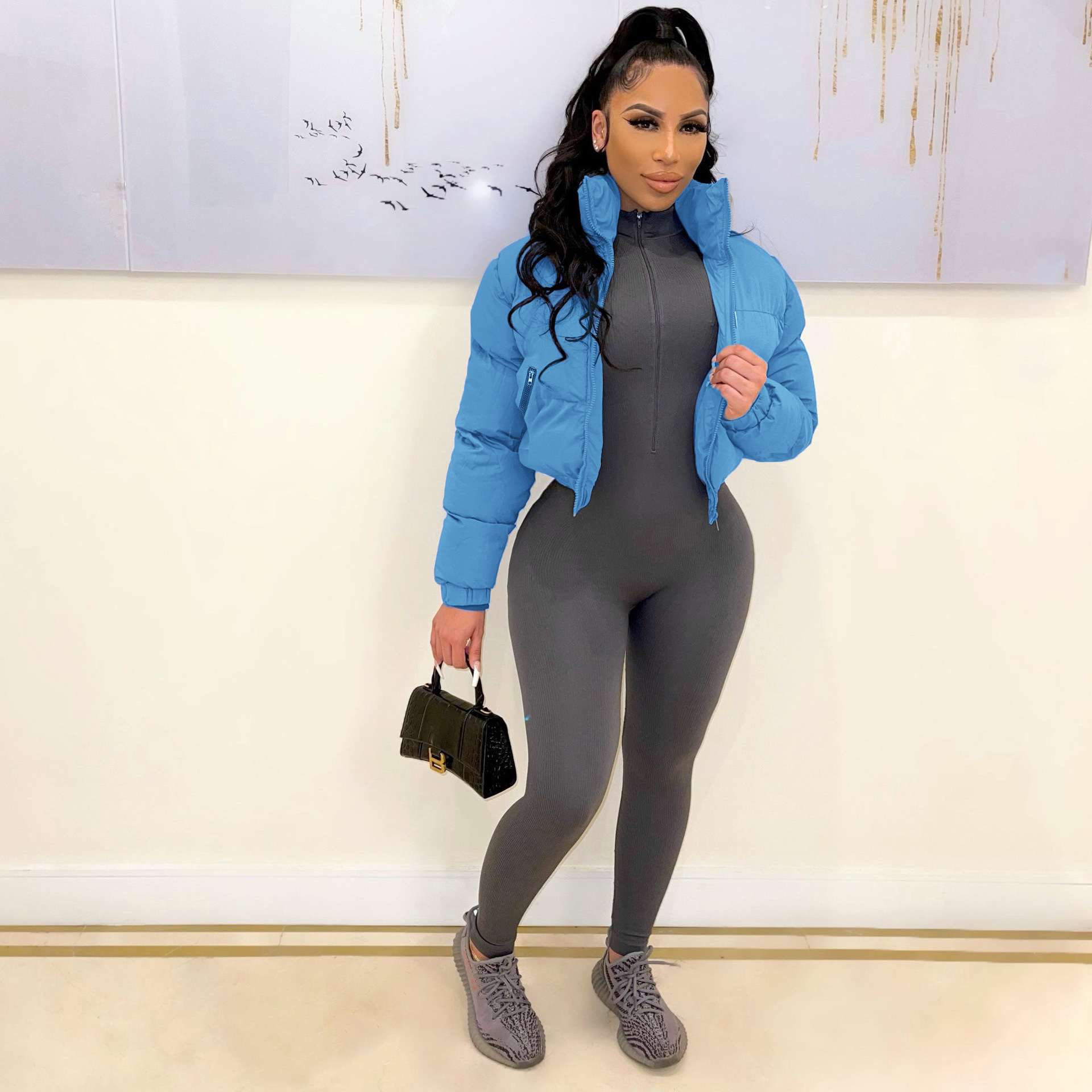 Stellar Puffer Jacket - M, Light Blue image