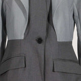 Colorblock Buckle Long Sleeve Blazers image 5