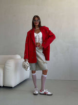 Heart-Shaped Rhinestone Studded Suit image 1