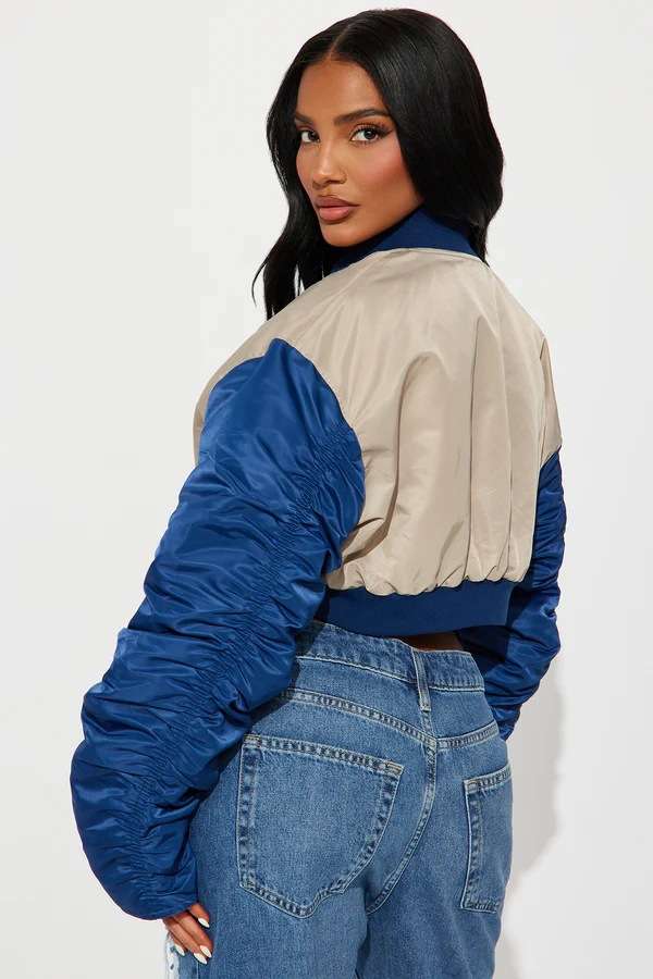 Cropped Bomber Jacket image 2