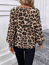 Leopard Print Long Sleeve Top image 2