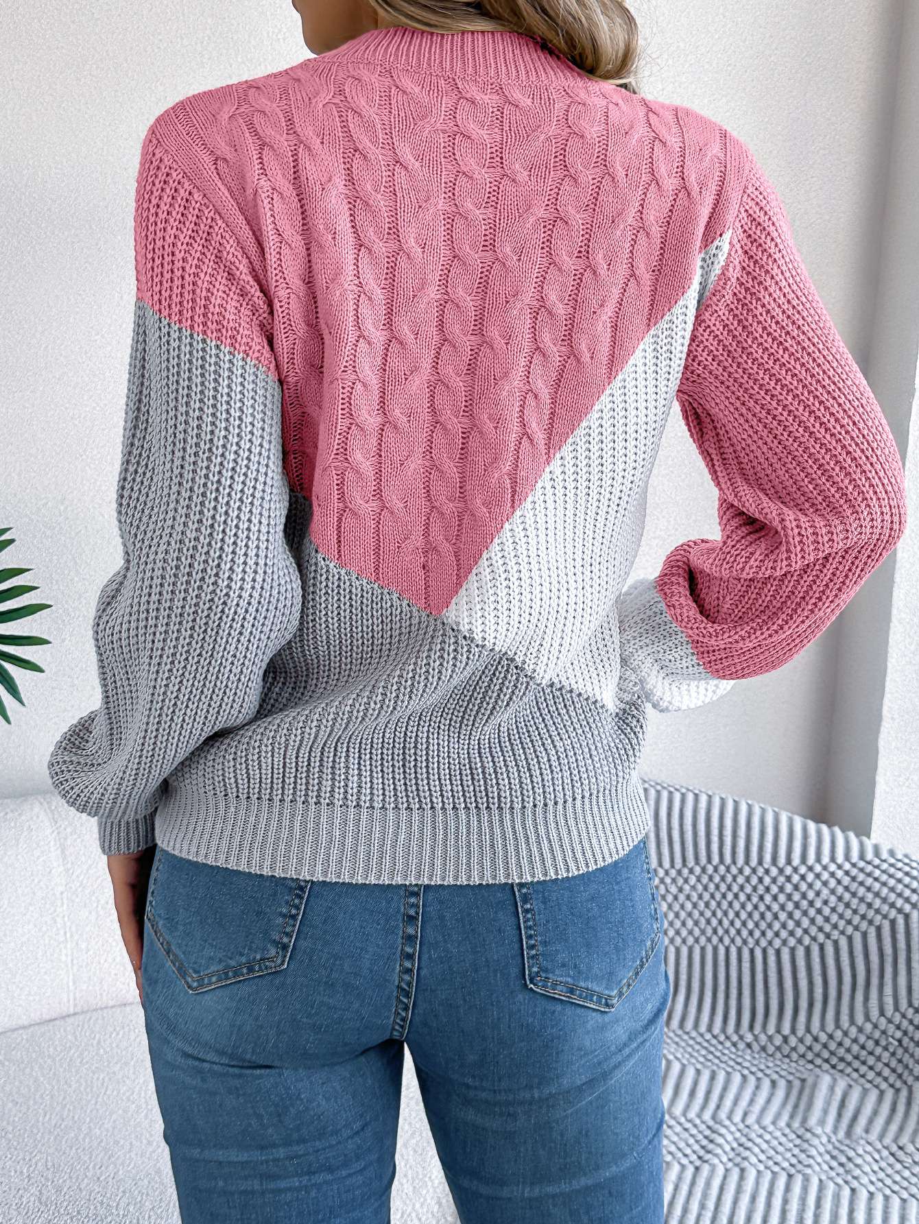 Knit Long Sleeve Pullover Sweater image 7